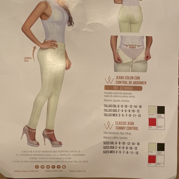Sold ✨L•O•W•L•A   Authentic Colombian Shapewear•Red•Jeans✨ - Picture 7 of 11
